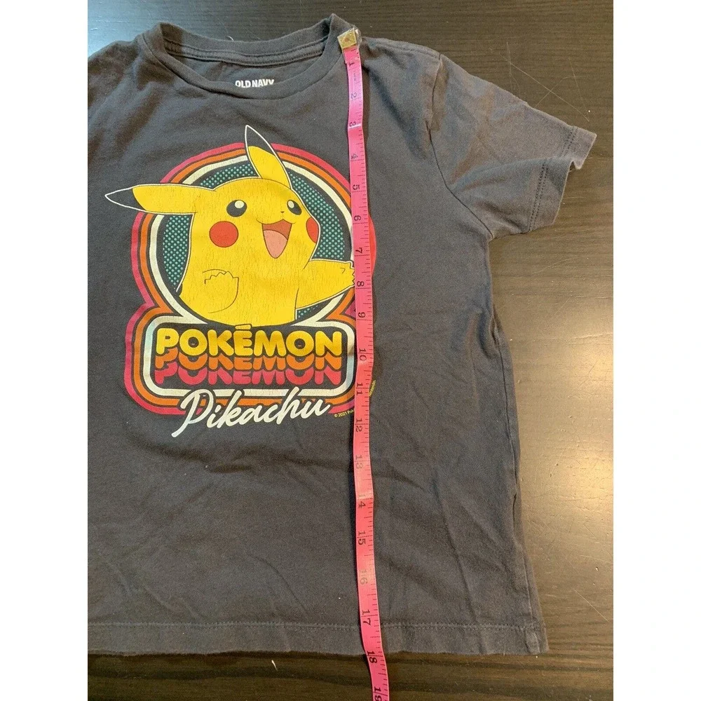 Old Navy Pokémon Pikachu T Shirt Boys Size Small 6-7 Play Clothes‎ Black READ